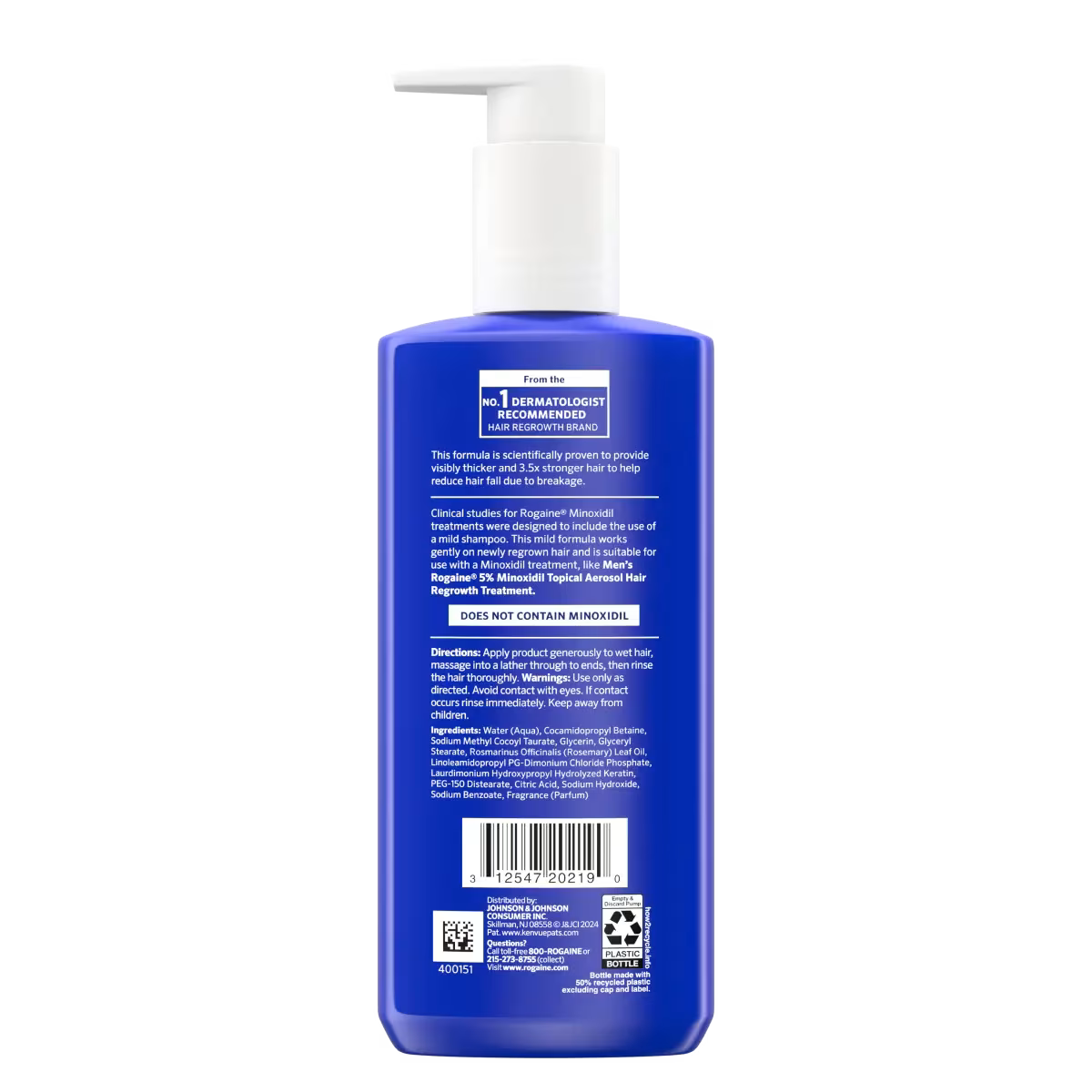 Men's ROGAINE® Hair Thickening 2 in 1 Shampoo + Conditioner