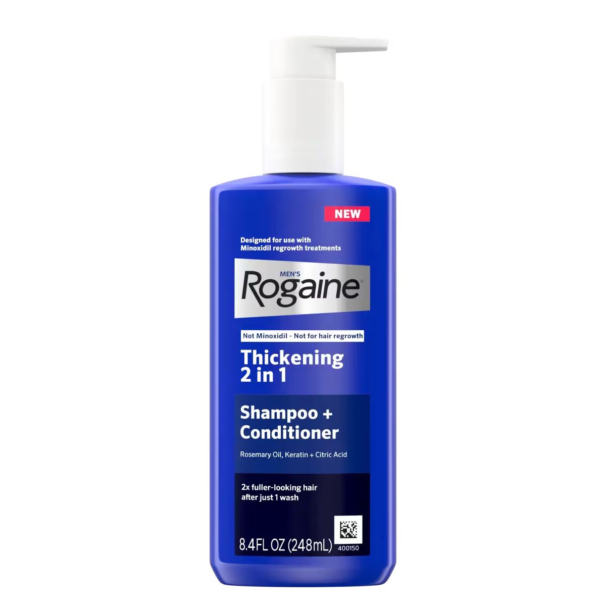 Men's ROGAINE® Hair Thickening 2 in 1 Shampoo + Conditioner