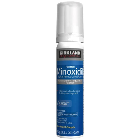Kirkland Signature Hair Regrowth Treatment 5% Minoxidil Foam for Men, 2.13 fl. oz, 1-pack