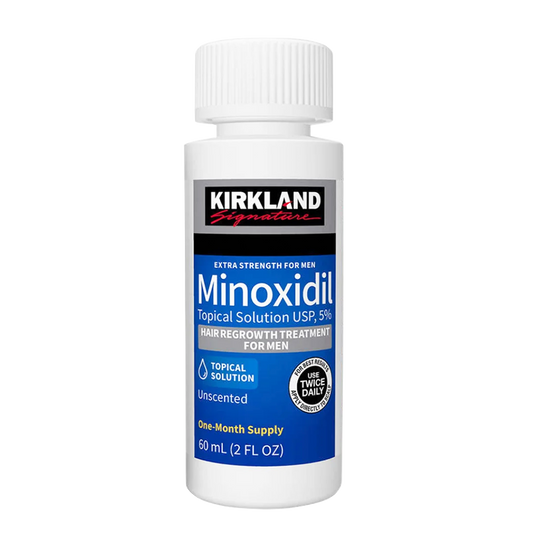 Kirkland Signature Hair Regrowth Treatment Extra Strength for Men, 5% Minoxidil Topical Solution, 2 fl. oz - 1 Month